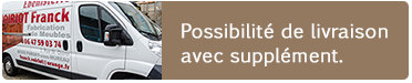 Livraison possible avec supplément